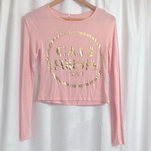 California Girls long sleeve crop top